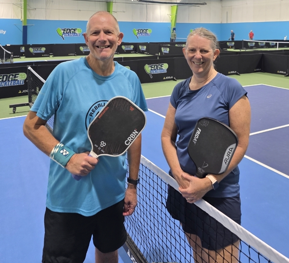 Dave and Louise at Vermont Pickleball, South Burlington