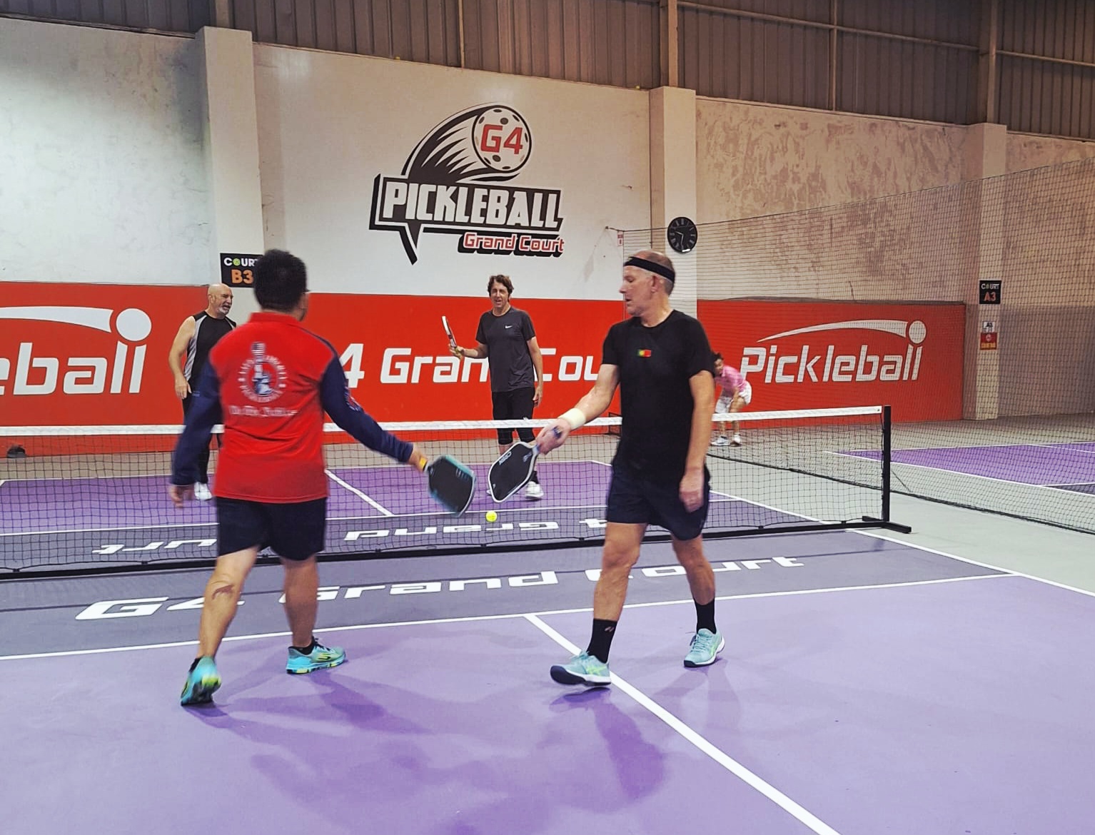Dave and Louise at G4 Pickleball, Da Nang